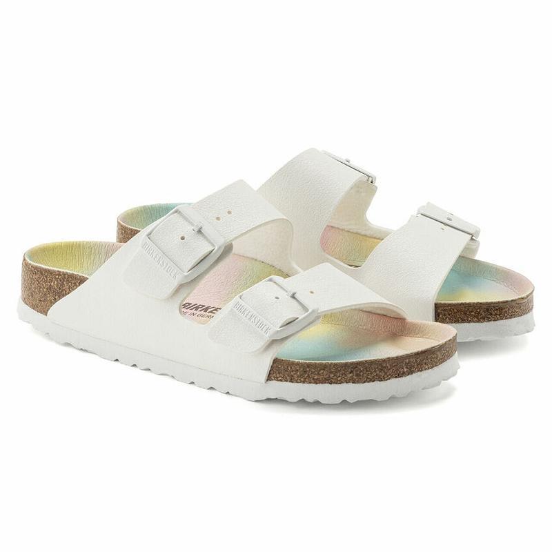 Birkenstock Vegan Birkibuc Arizona Dame Hvide | DK 99KOR